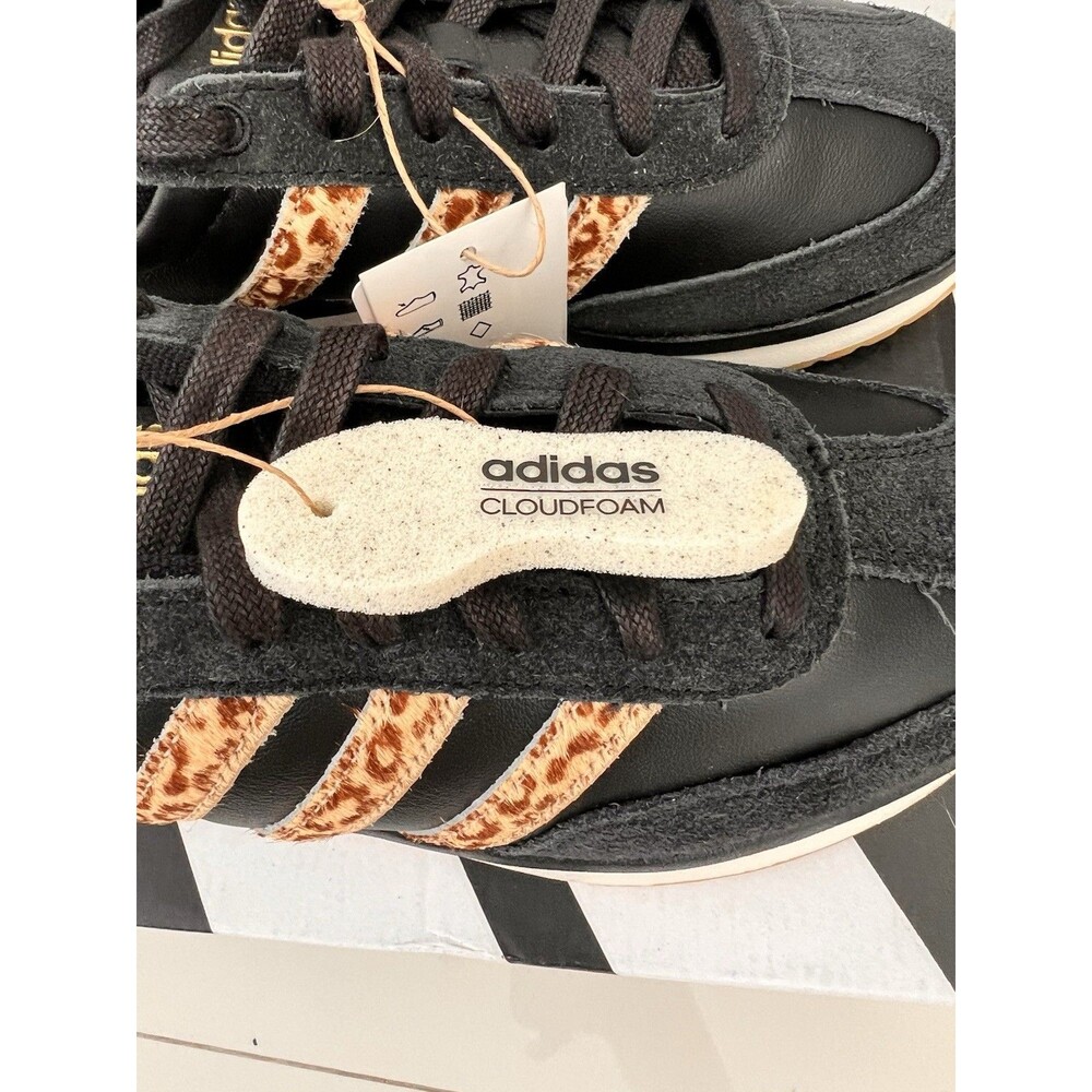 ADIDAS RUN 70s 2.0 K15790 Leopard Cheetah Black Magic Beige Real Fur  7 W 5.5Y - Picture 3 of 14